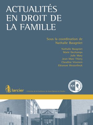 cover image of Actualités en droit de la famille